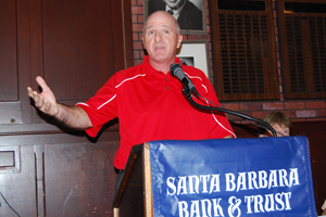 SBCC football coach Craig Moropoulos talks about his team's stunning upset of Canyons on Saturday night.