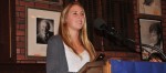 Annie Thwing briefly spoke after accepting the Phil Womble Ethics Award