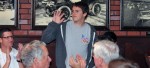Blake Wands, a senior captain for Cate's boys soccer team,  is introduced at Monday's luncheon.