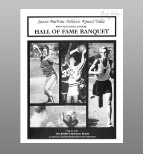 Santa Barbara Athletic Round Table 1991 Hall of Fame Banquet Cover Santa Barbara Athletic Round Table 1991 Hall of Fame Banquet Cover