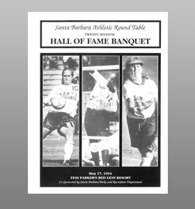 Santa Barbara Athletic Round Table 1994 Hall of Fame Banquet Cover Santa Barbara Athletic Round Table 1994 Hall of Fame Banquet Cover