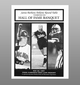 Santa Barbara Athletic Round Table 1997 Hall of Fame Banquet Cover Santa Barbara Athletic Round Table 1997 Hall of Fame Banquet Cover