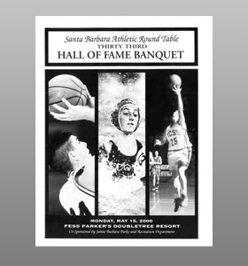 Santa Barbara Athletic Round Table 2000 Hall of Fame Banquet Cover Santa Barbara Athletic Round Table 2000 Hall of Fame Banquet Cover